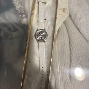 White Leather Strap kids Disney Watch